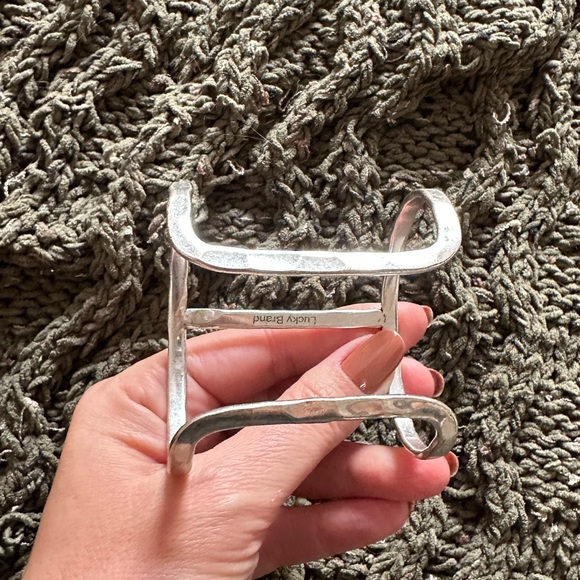 Lucky Brand Silver Cuff Bracelet - Picture 9 of 9